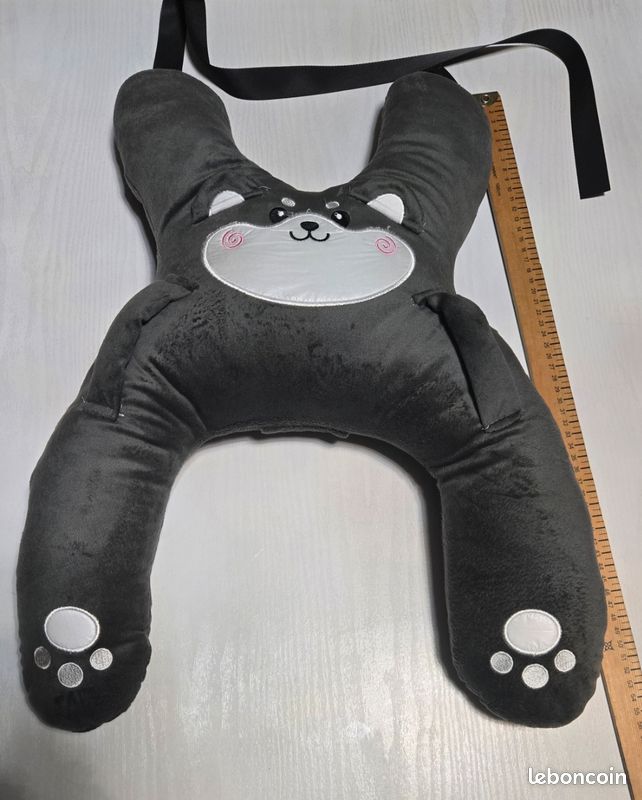 Oreiller De Voyage Adulte LUNAMY Oreillers De Voiture En Forme De H Pour Enfants, Sangle De Dormir Voiture