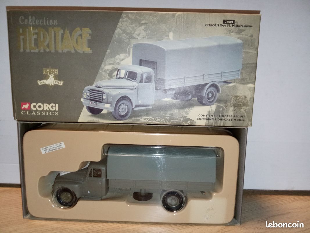Citroën - Type U55 Bâché Militaire 1960 - ODEON - 1/43 - Voiture