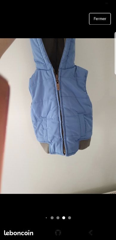 Doudoune JACADI REVERSIBLE sans manches bébé 6mois (image 5)