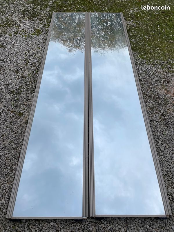 Portes de placard coulissant miroir Optimum (image 1)