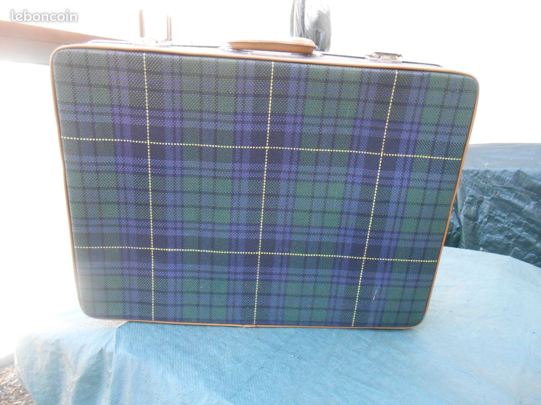 Valise en tissu écossais (image 2)