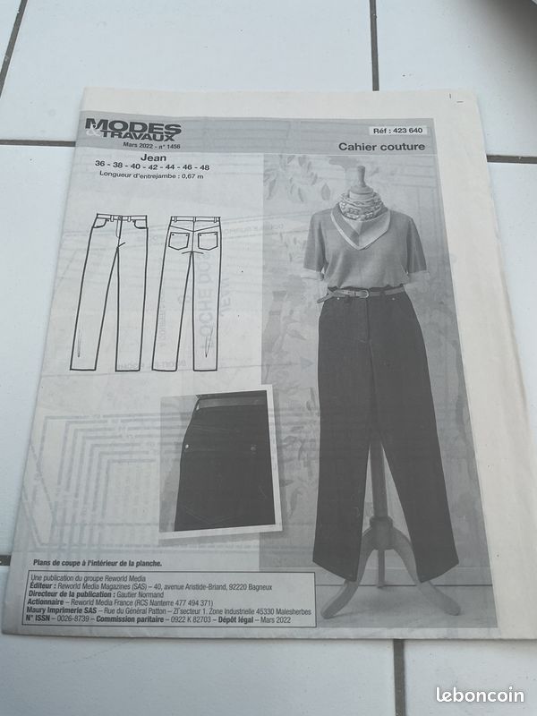 Patron Vintage Femmes D'Aujourd'hui N°1138 - Tailleur - Février 1967 - Taille 44 (FR)