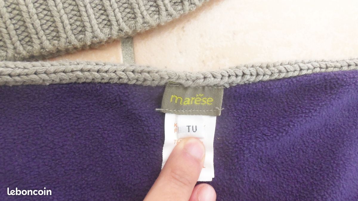 Ensemble bonnet et écharpe MARESE fille 51 cm TBE (image 3)