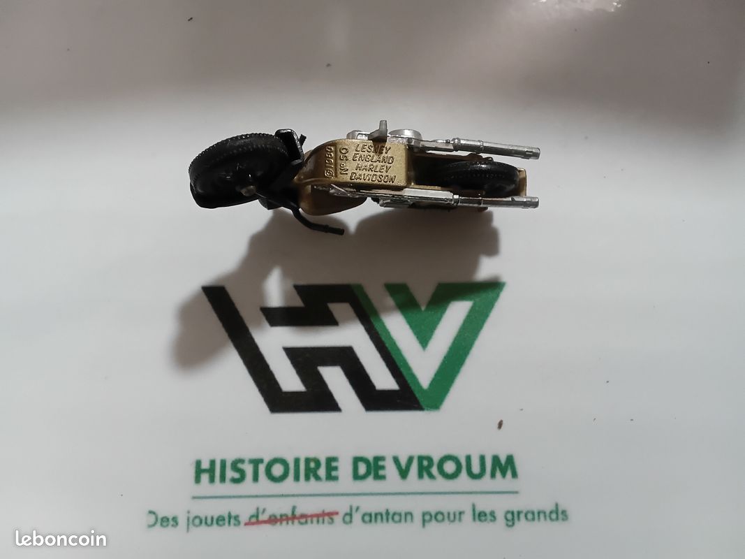 Moto Matchbox Lesney N°50 Harley Davidson Gold 1980 England Vintage 1/34 (4) (image 5)