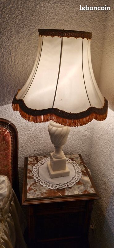 ANCIENNE LAMPE MARBRE Albatre Abat-Jour + Pied Beige/Marron Rétro Vintage EUR 65,00 - FR ANCIENNE LAMPE MARBRE Albatre Abat-Jour + Pied Beige/Marron Rétro Vintage EUR 65,00 - FR