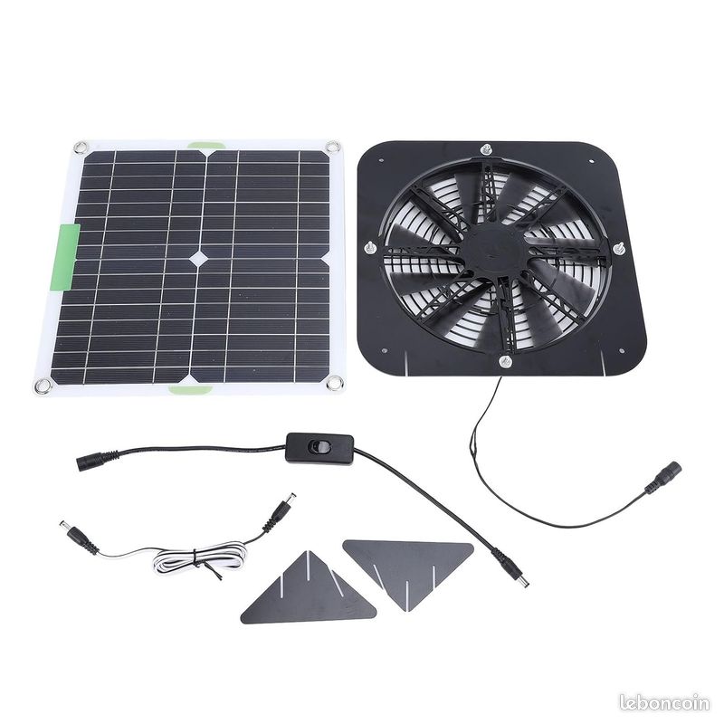 Ventilateur Solaire Acheter Mini Ventilateur Alimentu00e9 Par Panneau Solaire 5W 6V, Ventilateur D'extraction Solaire, Fonctionne Avec La Lumiu00e8re Du Soleil/eau IP65 Ventilateur Solaire Pour Serre