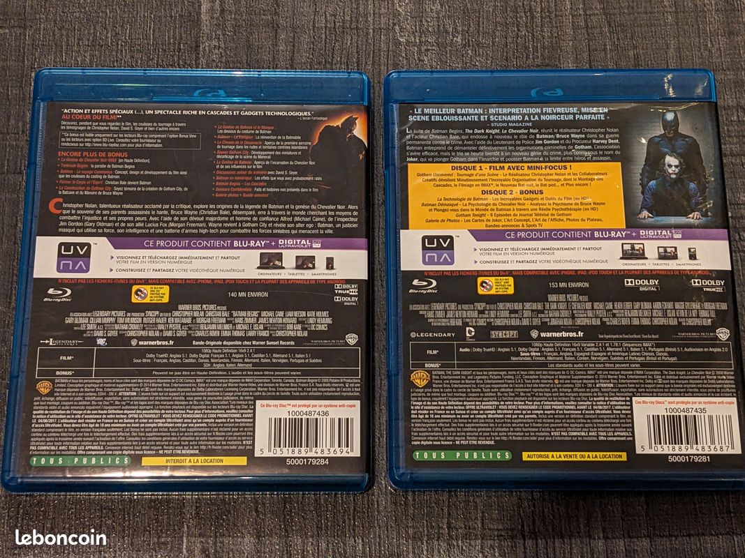 Batman Begins + The Dark Knight - blu-ray (image 2)