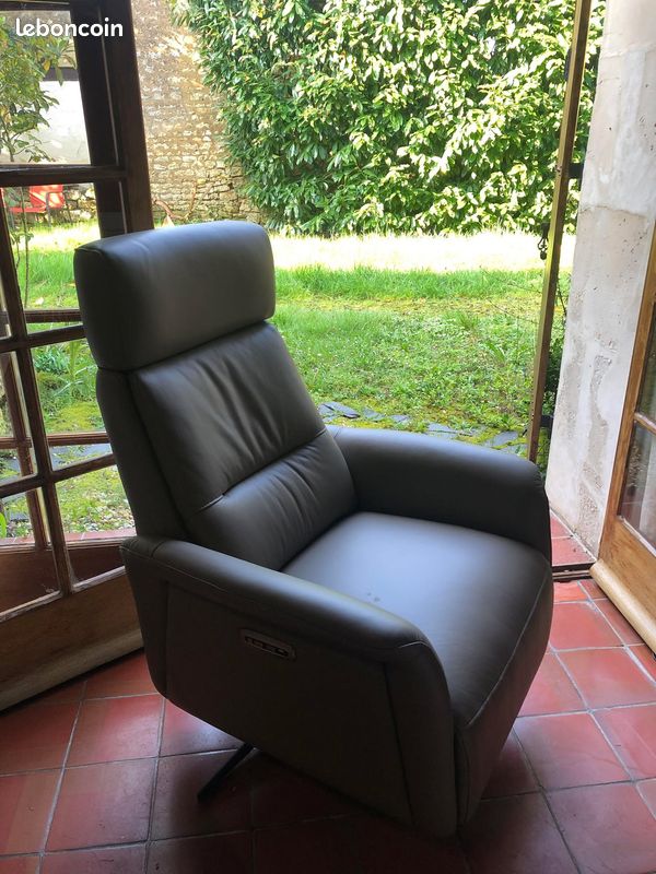 Fauteil Indiana Cuir Toffee (image 2)