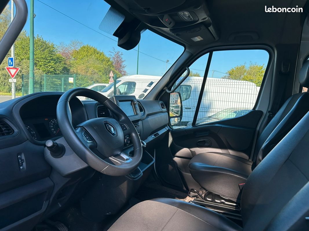 21 900 ht - renault master l3h2 cabine approfondie 6 places / clim / reg / tel / camera / feux auto / marche pied / int bois (image 6)