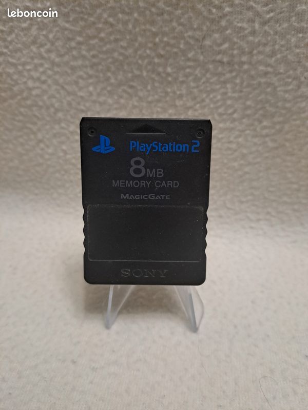 Carte Mémoire Officielle Sony PS2 – 8 Mo Magic Gate – Noir – Bon état