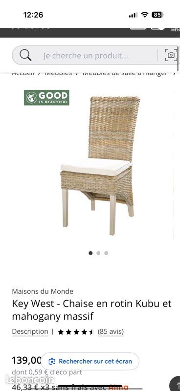 Chaises en rotin (image 4)