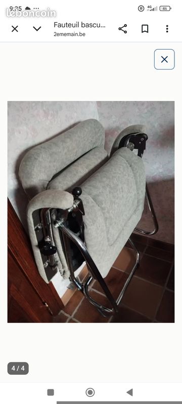 Fauteuil pliable basculant vintage (image 2)