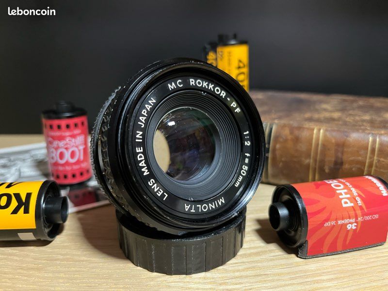 Minolta MC Rokkor-PF 50mm f/1:2 – objectif vintage lumineux – à lire (image 1)