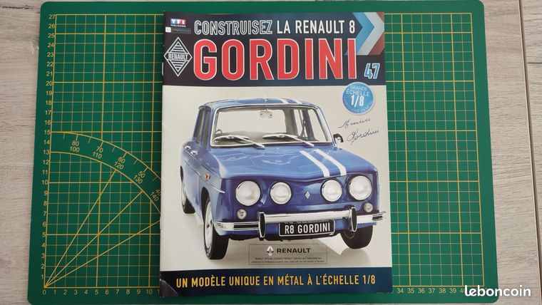 Fascicule seul sans pièce N°83 Renault R8 Gordini 1/8 1/8ème