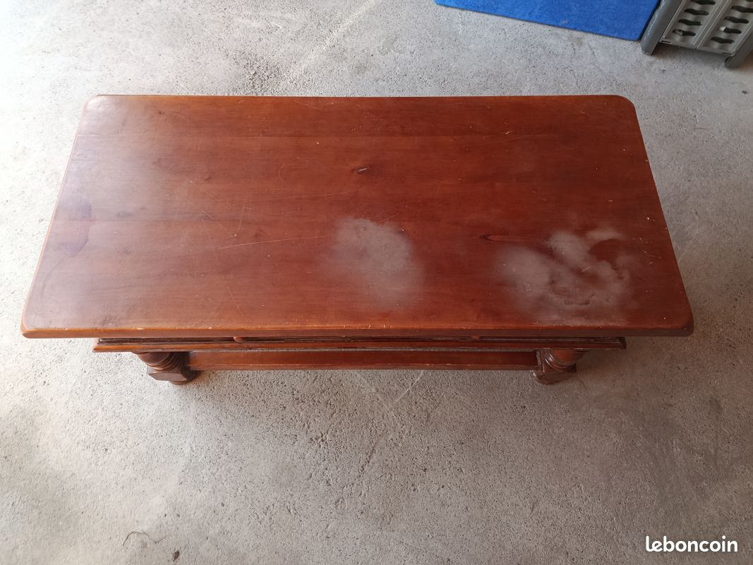 Table basse en Aulne massif (image 3)
