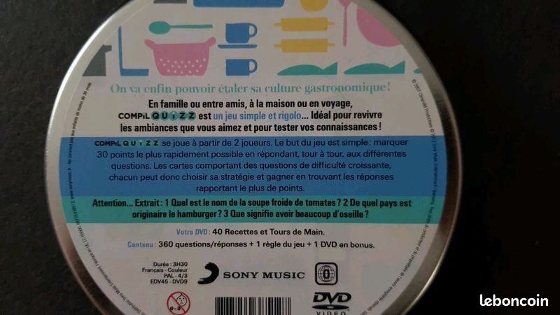 Jeu de société neuf Compil Quizz Top Cuisine 💿 (image 4)