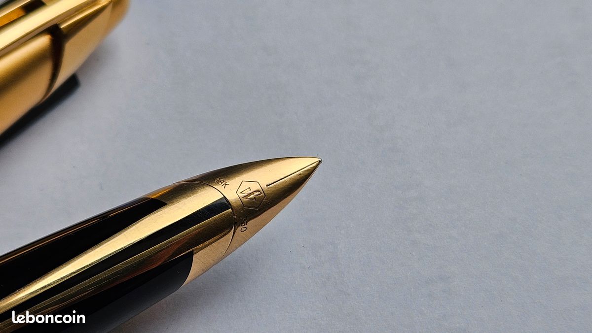 Stylo Plume Waterman Phileas Kultur Résine Orangée - Plume Or 18 Carats Prestige