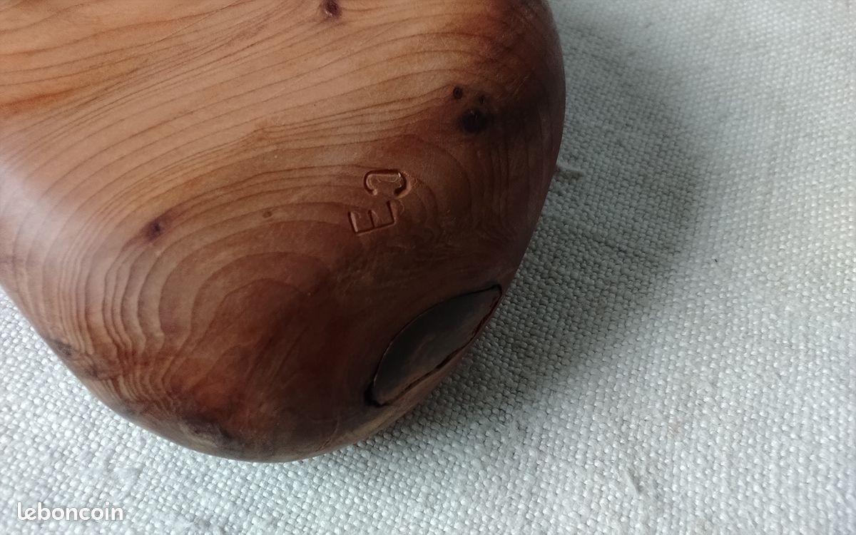 GALETS EN BOIS A MESSAGE - artisanat breton avec inscription ici & maintenant (image 3)