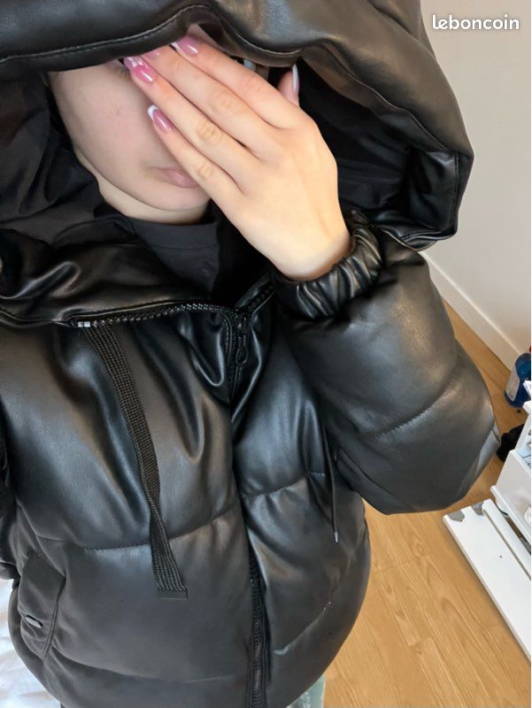 Cuir Femme Doudoune Simili Cuir Stradivarius Stradivarius Veste En