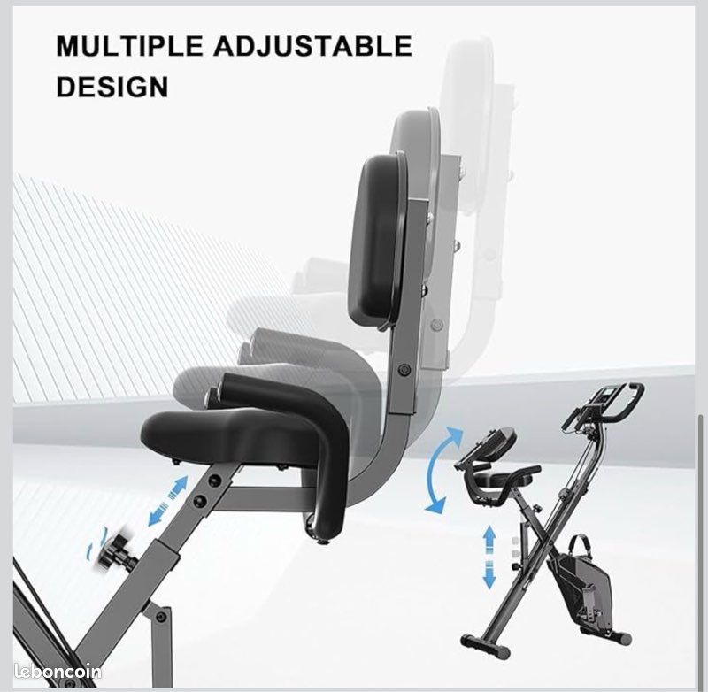 Moniteur Vélo D'Appartement LCD Avec Capteur Fréquence Cardiaque - Temps, Vitesse, Calories, Distance
