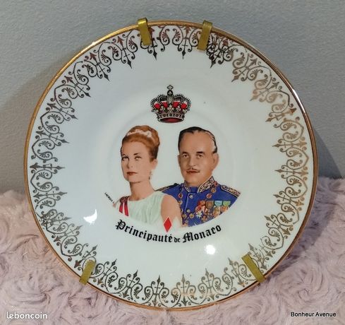 Lot 5 Tasses à Café Prince Rainier Et Princesse Grace - Porcelaine Dure France