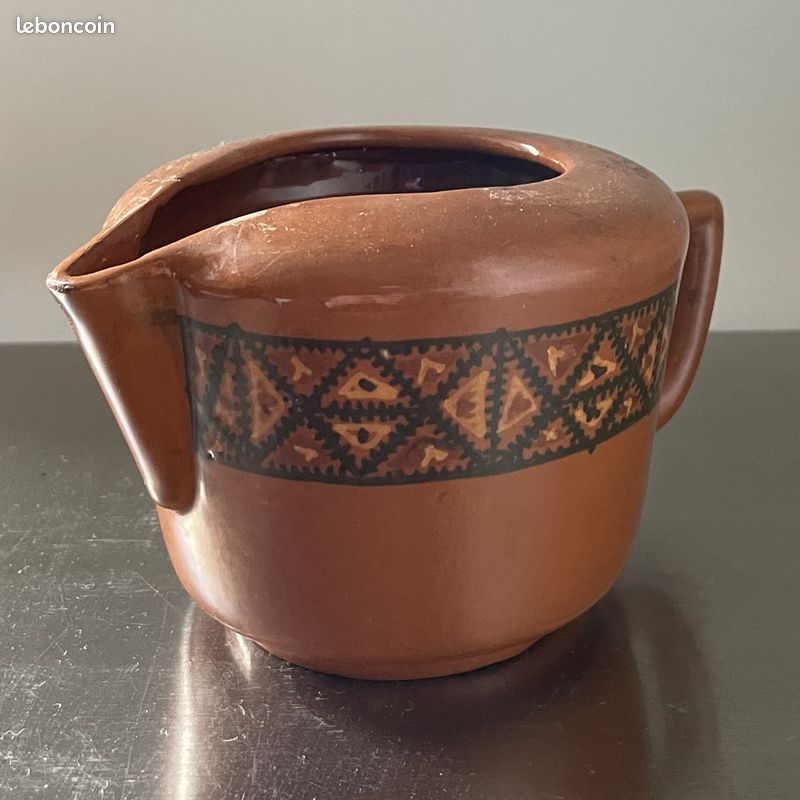 Saucière en terre cuite, artisanat marocain (image 1)