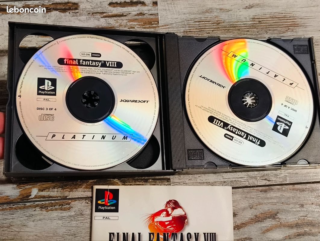 Jeu PlayStation 1 : Final Fantasy VIII (8) - Version Française - Complet Et En Bon état