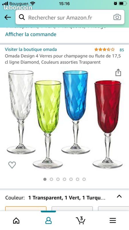 4 Flûtes neuves colorées (image 1)