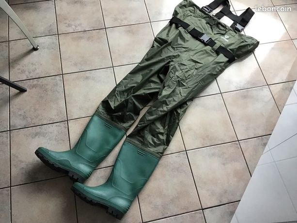 Bretelles homme motif pêcheur vert