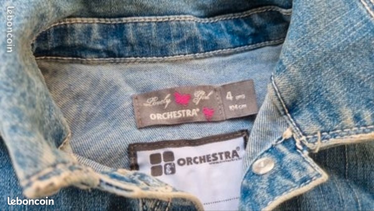 Veste en Jean 4 ans orchestra stylée (image 2)