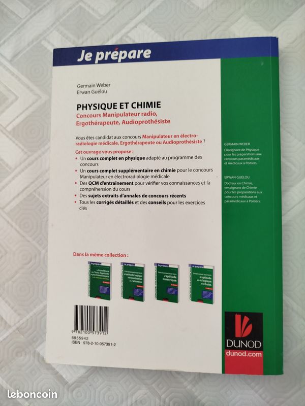 Concours paramédicaux : je prépare physique chimie (image 4)