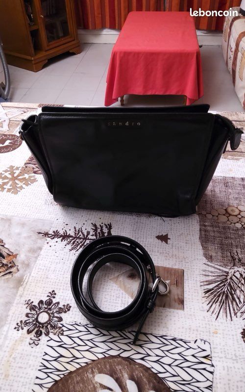 Sac Sandro Noir Paillette Kasbah Cabas Sandro SANDRO Small Sequin