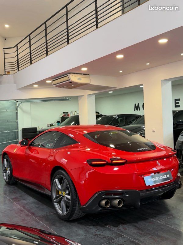 Ferrari roma 3,9 v8 bi-turbo 620 dct - rosso scuderia - origine 🇫🇷 - pack carbone complet - display - volant led carone - service inclus 2028 (image 2)