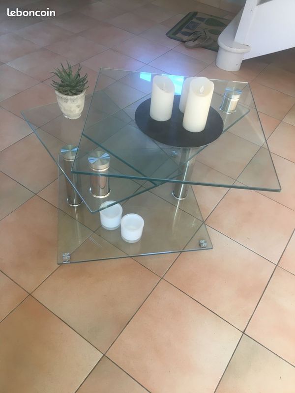 Table basse en verre (image 5)
