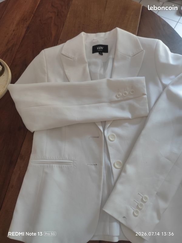 Tailleur femme blanc (image 3)