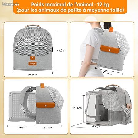 Sac à dos extensible pour chat Sac à dos de transport pliable