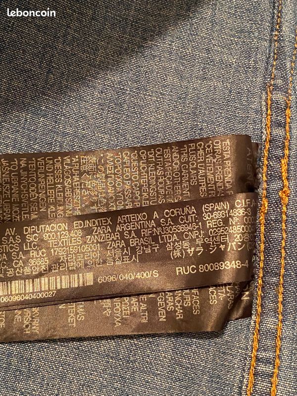Chemise un jean Zara taille M (image 8)