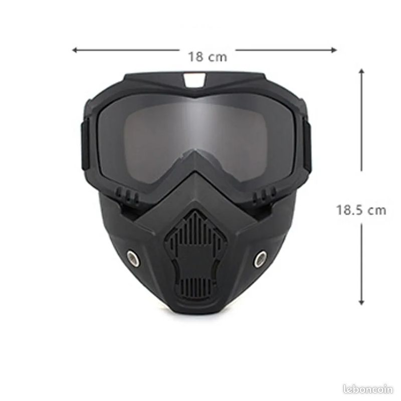 Garde du visage de moto Sports en plein air Cyclisme Lunettes coupe-vent  Casque - Lunettes sport - Achat & prix