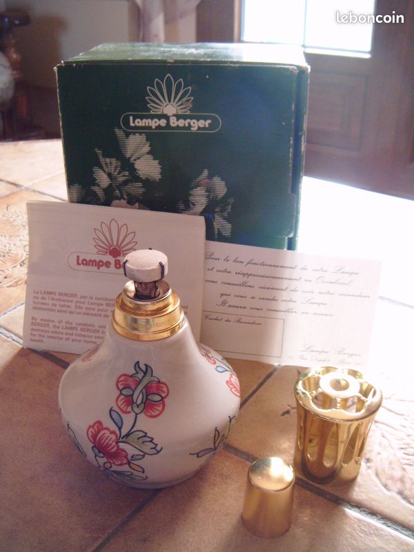 Lampe Berger En Porcelaine - Made In France - Véritable Diffuseur D'huiles Essentielles