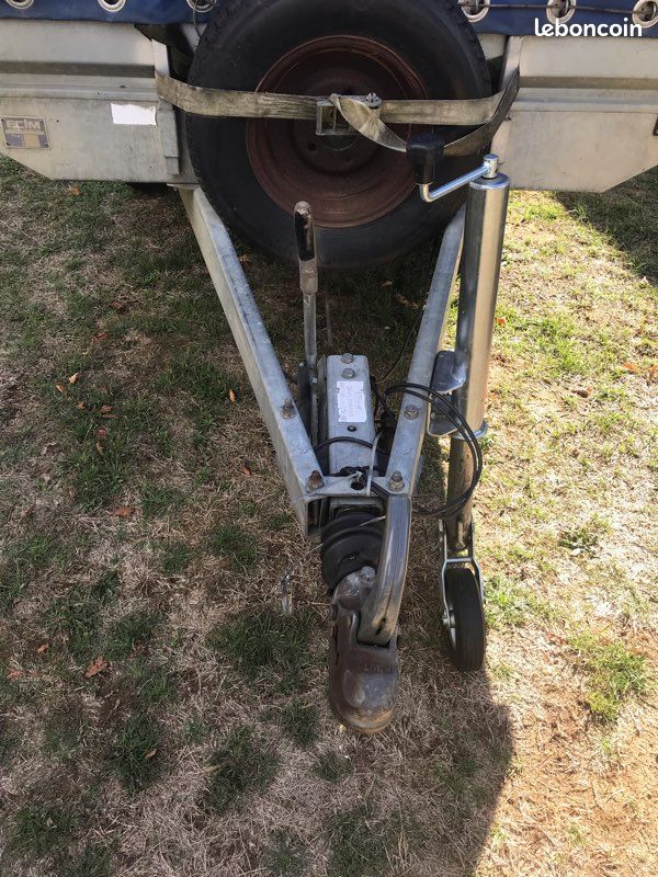 Remorque frigorifique , Remorque double essieux entièrement bâchée PTAC 2500kg avec carte grise (image 12)