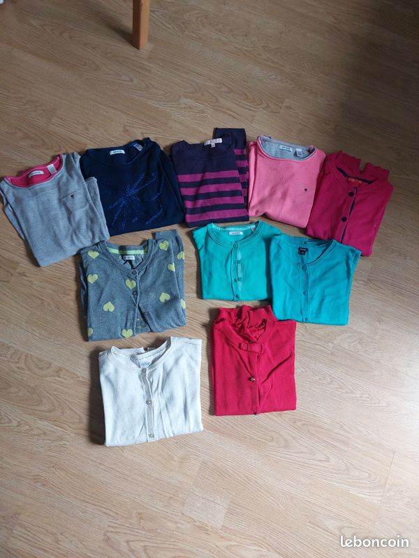 Lot 10 gilet, fille 10 ans (image 1)