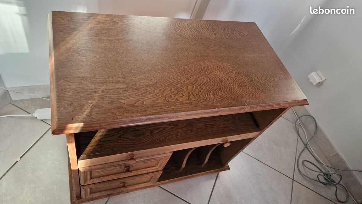 Meuble sous TV bois massif- (image 3)