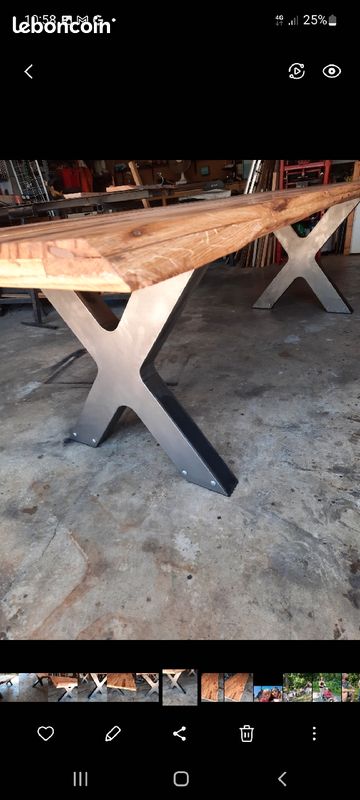 Table salle à manger industrielle (image 6)