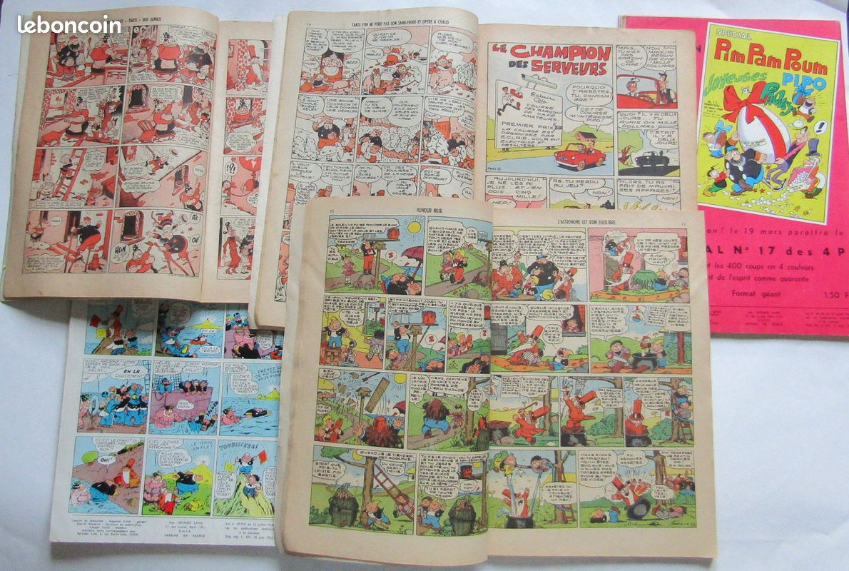 PIMP PAM POUM lot de 5 BD anciennes années 60 (image 3)
