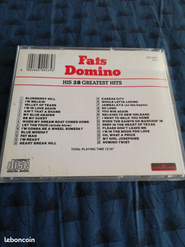 CD Fats Domino 28 titres "Greatest Hits" (image 2)