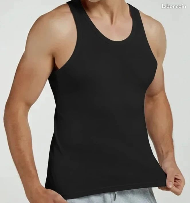 Debardeur Homme Sans Manche Débardeur à Capuche Homme - Sport & Musculation - Coupe Loose T Shirt Running Homme