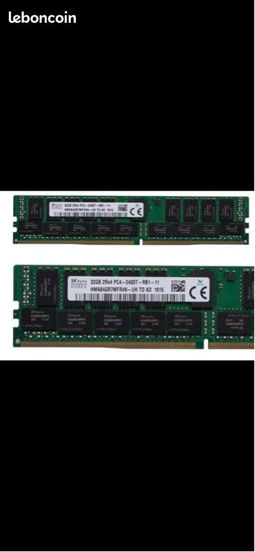 Barrette RAM Serveur SK Hynix 16Go ECC - 2RX4 PC4-2400T-RB1-11 - DDR4 RDIMM