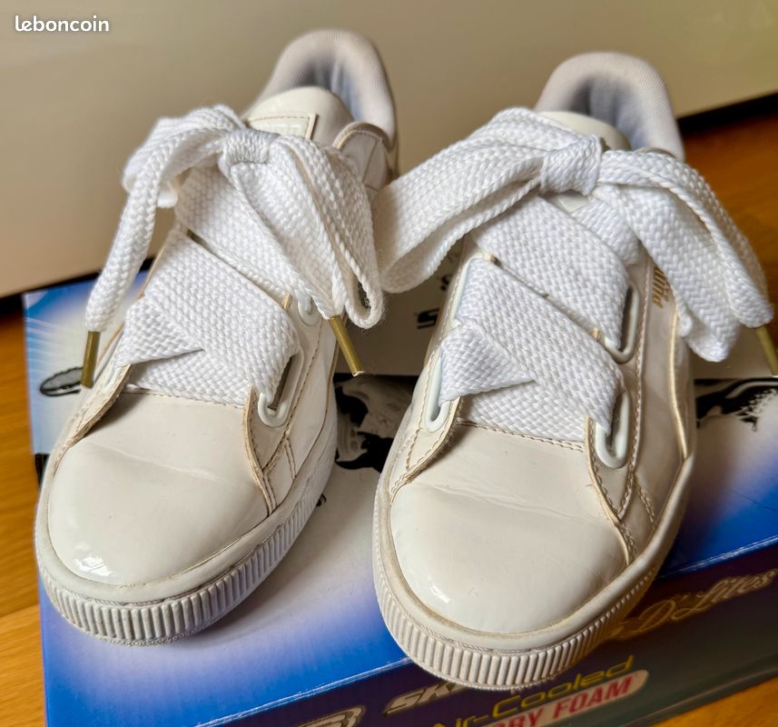 Chaussures Puma Puma Patent Femme Puma Basket Heart Patent Wn's