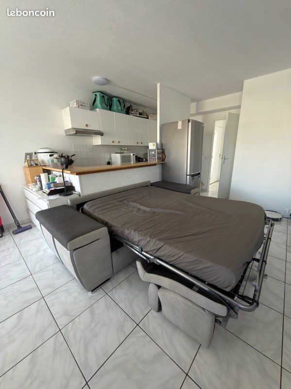 Canape convertible - gris anthracite/gris clair (image 8)