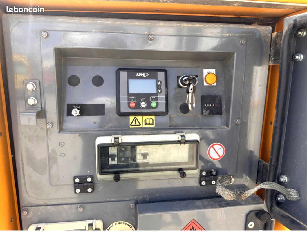 Ecim - remorque 1 essieux equipee groupe electrogene sdmo 40 kva (image 4)
